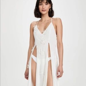 NWT CULT GAIA Jardin Coverup Maxi Dress • Off White • Medium  $728